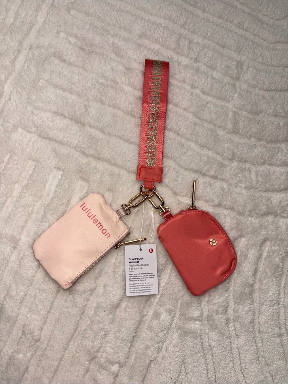 lululemon athletica Coral Key & Card Holder Set